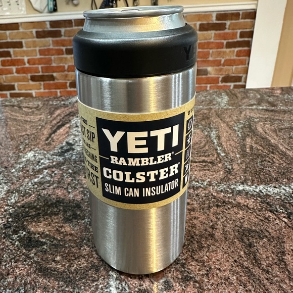 NWT Yeti Stainless Steel Rambler Can Colster for 12oz slim can - Picture 2 of 7